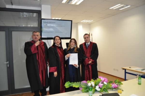 Mia Šćuk uspješno odbranila doktorski rad